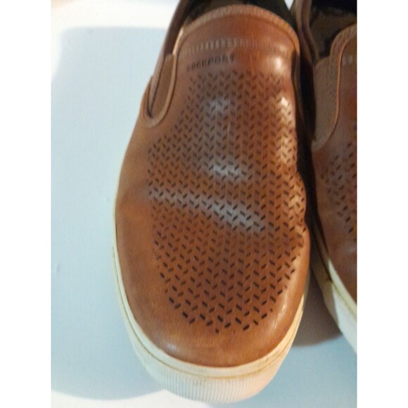 Rockport Adiprene Mens Size 10 Brown Leather Slip-on Loafer Comfort  Leisure - Picture 6 of 11